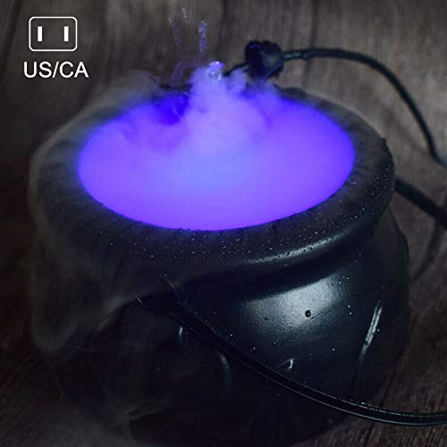 Tenflyer Halloween Mist Maker Fogger Water Fountain Fog Machine Co...