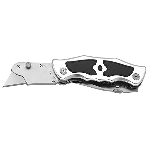 Heavy Duty Folding Utility Knife Dual Blades/Box Cutter/Profession...
