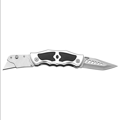 Heavy Duty Folding Utility Knife Dual Blades/Box Cutter/Profession...