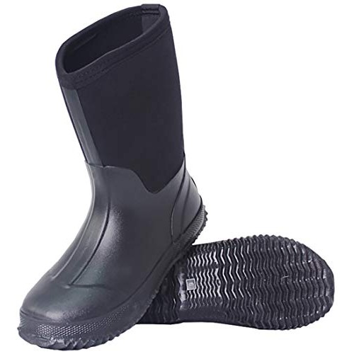 TENGTA Mens Waterproof Fishing Hunting Boots Durable Insulated Ru...