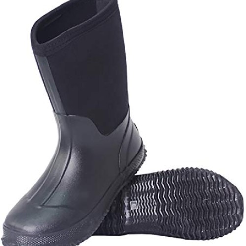 TENGTA Mens Waterproof Fishing Hunting Boots Durable Insulated Ru...