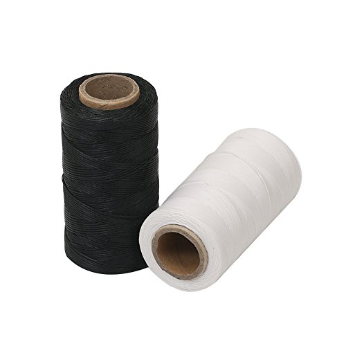 Tenn Well 520M 150D 1MM Waxed Thread, 2PCS Flat Sewing Wax Sail Ki...