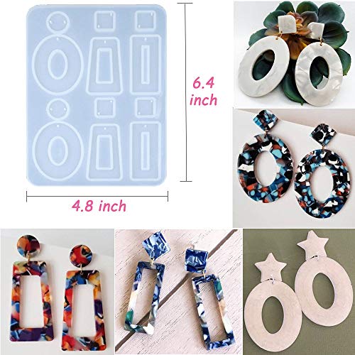 Earring Resin Molds, 3Pcs Silicone Earring Molds Bohemian Drop Dan...