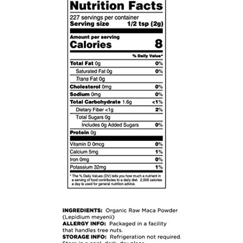 Terrasoul Superfoods Maca Powder Organic, 16 Ounce