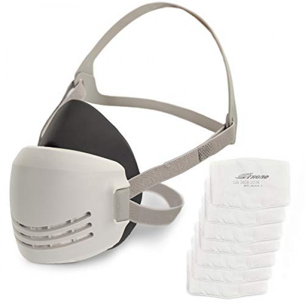 Reusable Respirator Mask with 7 Filters – Half Mask Respirator for...