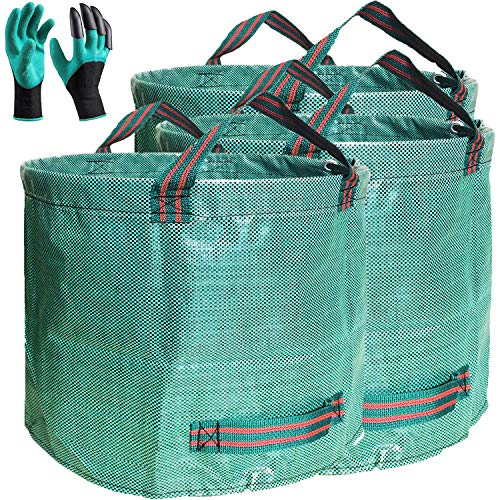 Professional 3-Pack 106 Gallons Lawn Garden Bags D31, H31 inches...