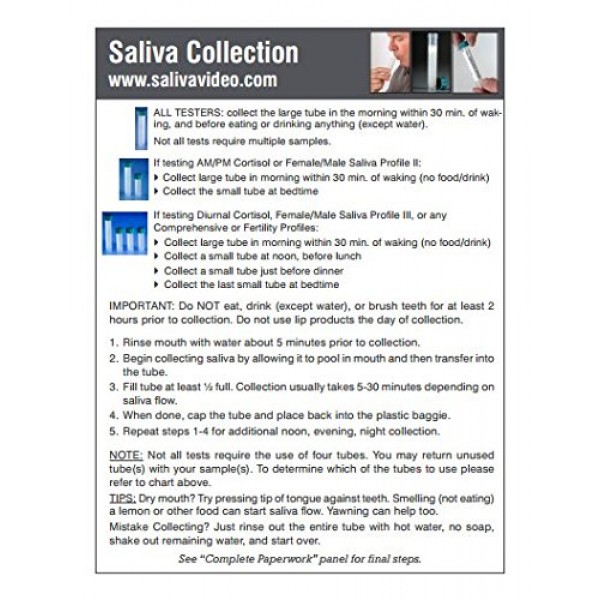 12 Hormone Comprehensive Female Profile I Home Test Kit Saliva: E...