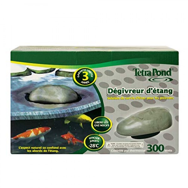 TetraPond Pond De-icer, Thermostatically Controlled, 300-Watts