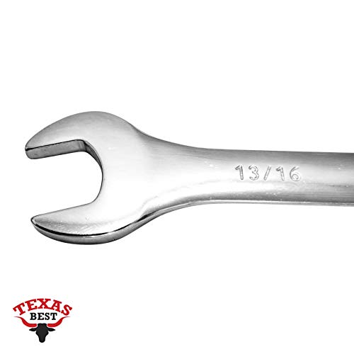Texas Best Chrome Vanadium Steel Wrench Set | SAE & MM Sizes | Han...