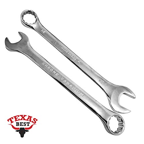 Texas Best Chrome Vanadium Steel Wrench Set | SAE & MM Sizes | Han...