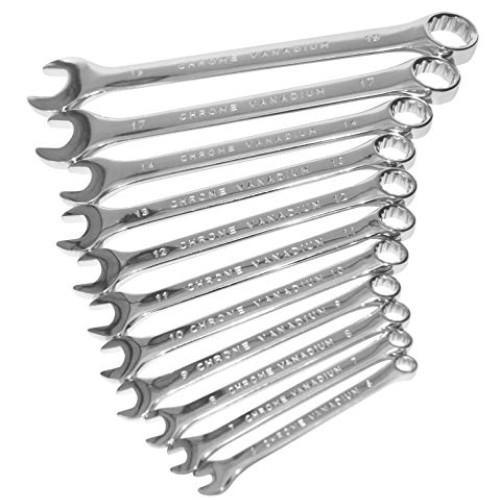 Texas Best Chrome Vanadium Steel Wrench Set | SAE & MM Sizes | Lar...