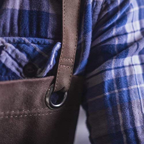 Woodworking Apron, Heavy Duty Waxed Canvas Work Apron With Pockets...