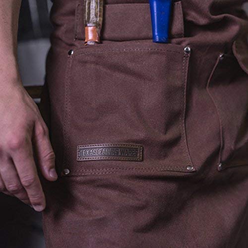 Woodworking Apron, Heavy Duty Waxed Canvas Work Apron With Pockets...