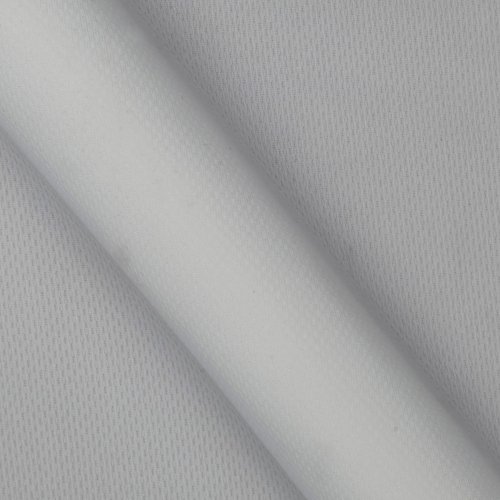 Textile Creations Athletic Mesh Knit White Fabric By The Yard