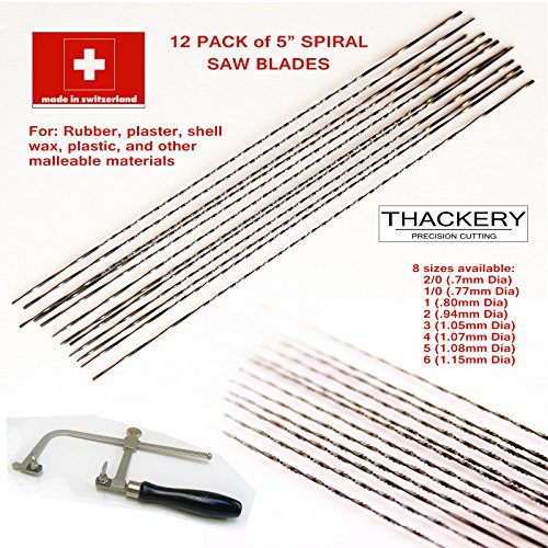 24 Spiral Saw Blades - Highest Quality, Made in Switzerland - 8 Si...