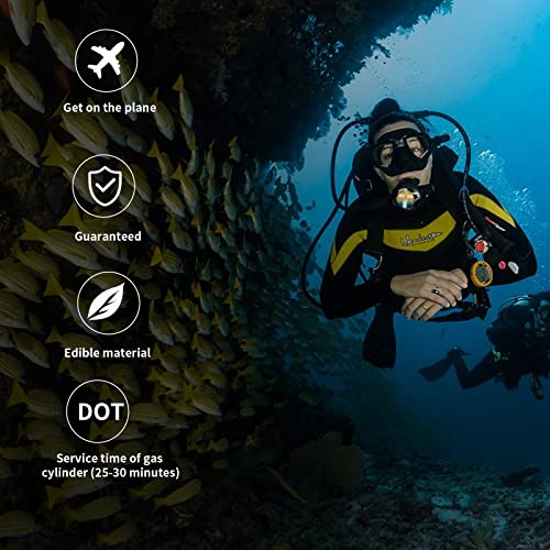 THAISTONE 2.3L Scuba Tank DOT Certified Mini Scuba Tank 30 Minutes...
