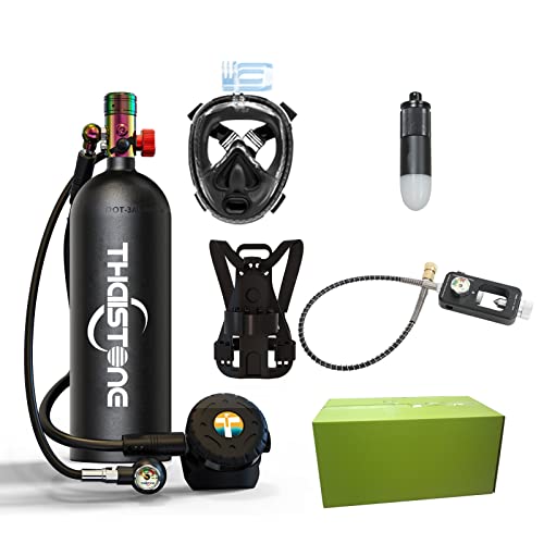THAISTONE 2.3L Scuba Tank DOT Certified Mini Scuba Tank 30 Minutes...