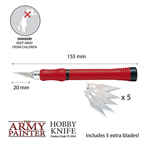 Stainless Steel Precision Knife with Soft Grip and 5 Extra Razor-S...