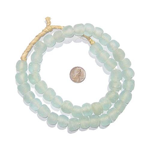 African Recycled Glass Beads - Full Strand Eco-Friendly Fair Trade...