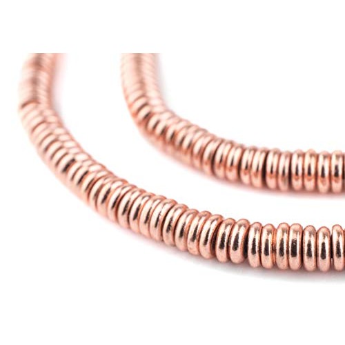 Copper Heishi Beads - Full Strand of Fair Trade Beading Supplies -...
