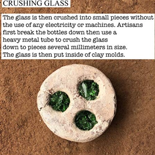 Jumbo Recycled Glass Beads - Beaded Wall Hangings - Extra Large Af...