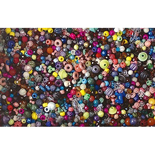 The Beadery Bonanza 5LB of Mixed Craft Beads, Sizes, Multicolor