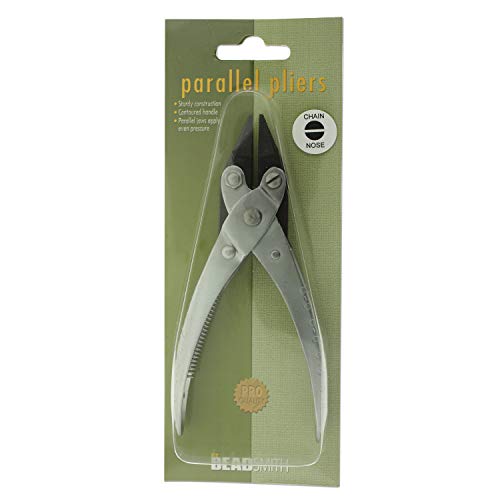 Chain-Nose Parallel Pliers with Spring, 5-1/2 inch Long, Smoth Jaw...
