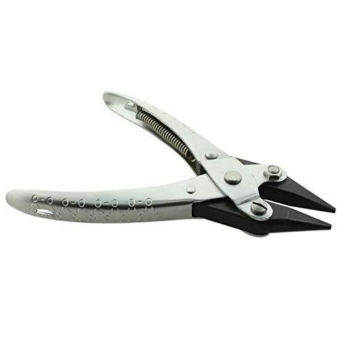 Chain-Nose Parallel Pliers with Spring, 5-1/2 inch Long, Smoth Jaw...