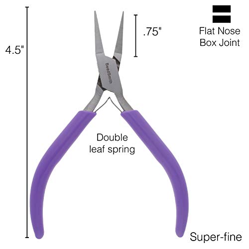 Purple Flat-Nose Pliers, Jewelry Making Tool for Bending or Straig...