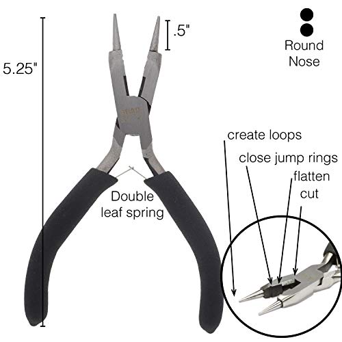 The Beadsmith 4-in-1 All-Purpose Pliers for Cutting and Flattening...