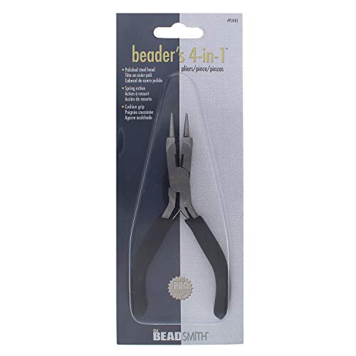 The Beadsmith 4-in-1 All-Purpose Pliers for Cutting and Flattening...