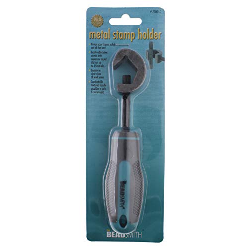 The Beadsmith Metal Stamp Holder, 6 inches, Metal Stamping Tool, w...