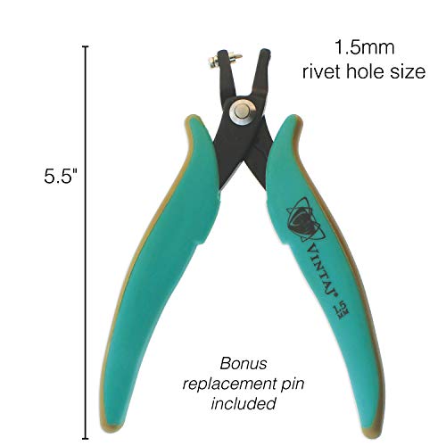 The Beadsmith Vintaj Short-Jaw Metal Hole-Punch Pliers, 1.5 Millim...