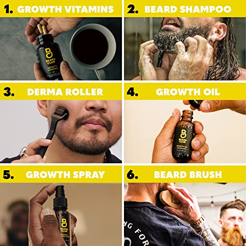 Beard Club Advanced Beard Growth Kit - Grow A Thicker Fuller Beard...