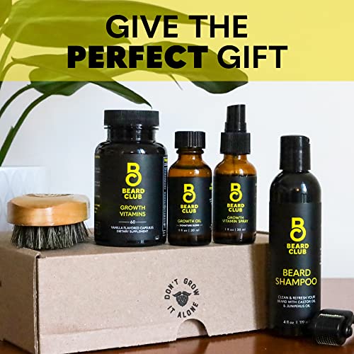 Beard Club Advanced Beard Growth Kit - Grow A Thicker Fuller Beard...