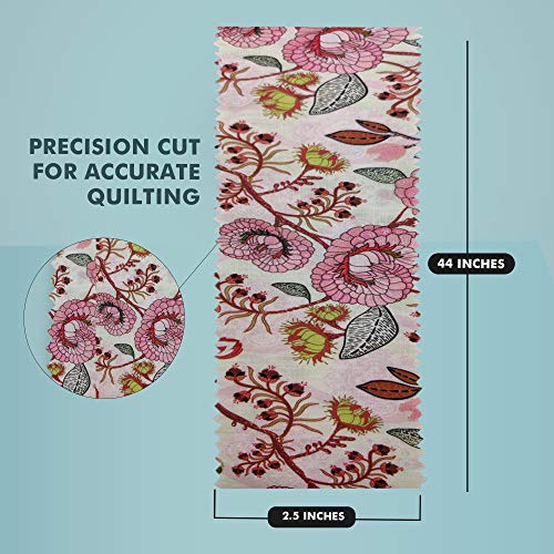 Needles Quilt Studio - 2.5 Precut Fabric Strip Bundle Fall Flowe...