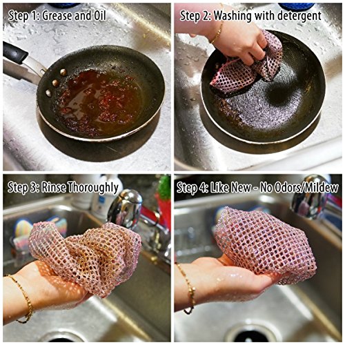 The Crown Choice Non-Scratch Heavy Duty Scouring Pad or Pot Scrubb...