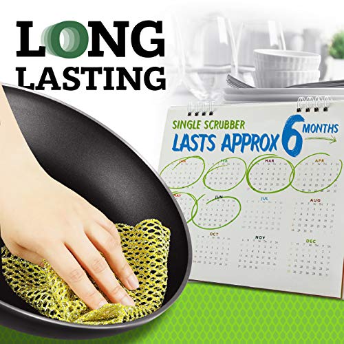 The Crown Choice Non-Scratch Heavy Duty Scouring Pad or Pot Scrubb...