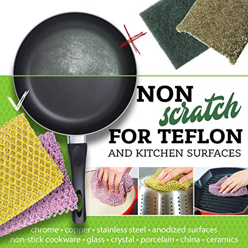 The Crown Choice Non-Scratch Heavy Duty Scouring Pad or Pot Scrubb...
