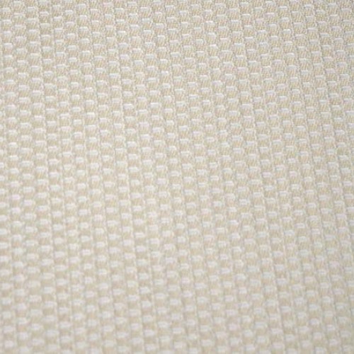 Cream White Texured Chenille Geometric Upholstery Fabric