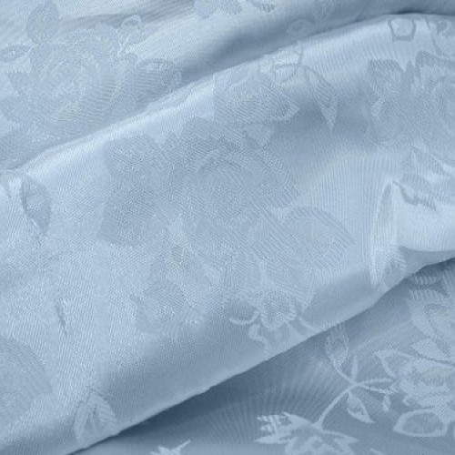 1 X Brocade Jacquard Satin Light Blue 60 Inch Fabric By the Yard f...