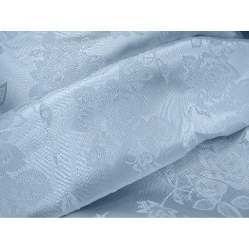 1 X Brocade Jacquard Satin Light Blue 60 Inch Fabric By the Yard f...