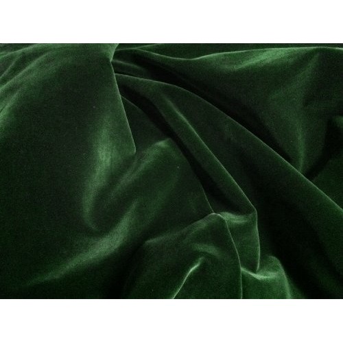 1 X Hunter Green Velvet Fabric 45 By the Yard