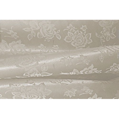 1 X Ivory Floral Satin Jacquard Brocade Fabric 60 Wide Per Yard