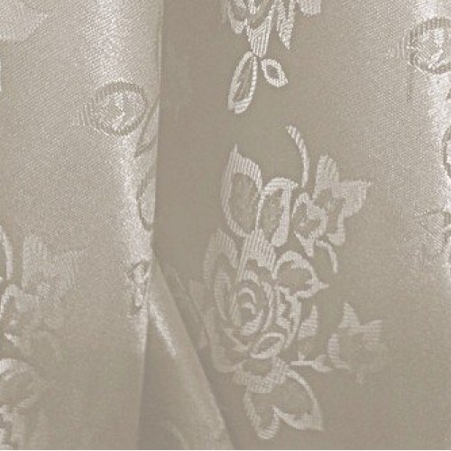 1 X Ivory Floral Satin Jacquard Brocade Fabric 60 Wide Per Yard
