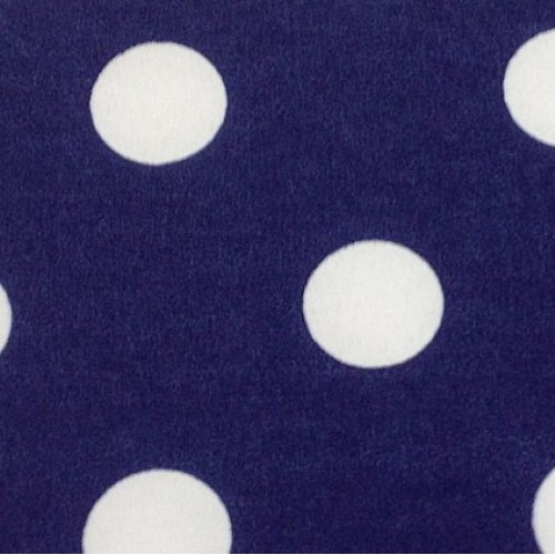 3/4th Inch Polka Dot Poly Cotton White Dot on Navy 60 Inch Fabric ...