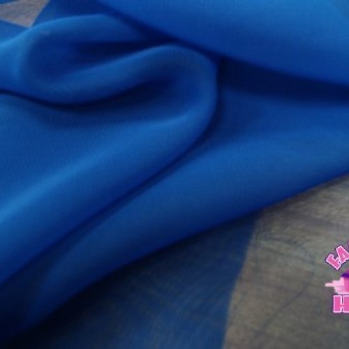 60 Wide Stylecrest Royal Blue Polyester Chiffon Fabric By The Yard