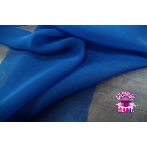 60 Wide Stylecrest Royal Blue Polyester Chiffon Fabric By The Yard