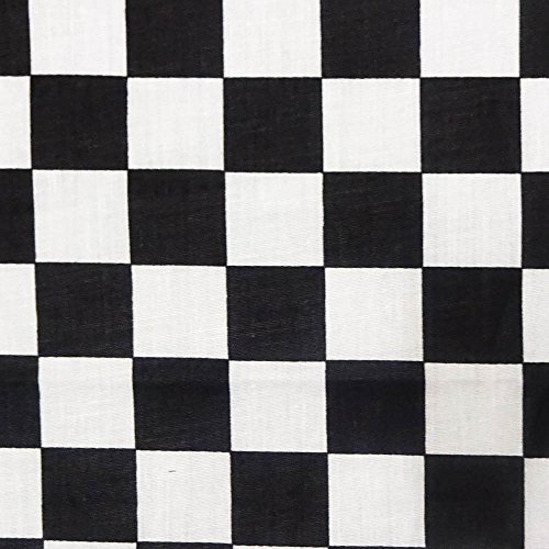 Black Racing Checkered Poly Cotton, 58/60 Inches Wide - Sold By ...