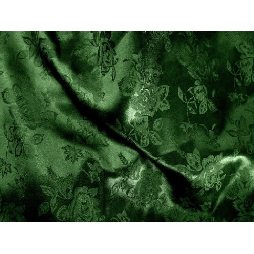 Brocade Jacquard Satin Dark Hunter 60 Inch Fabric by The Yard from...